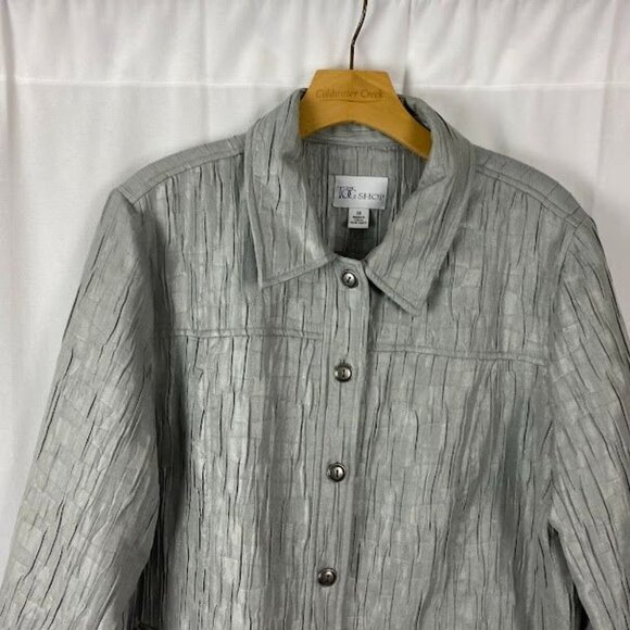 The‎ Tog Shop Gray Button Down Blazer Jacket Women' s 18 - Picture 3 of 16